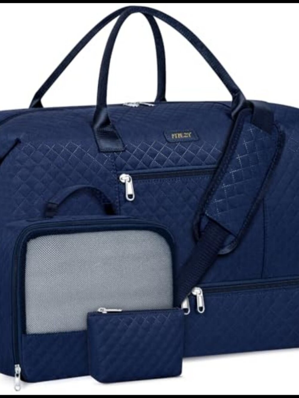 ITIEZY Weekender Bag Set 21.5" Travel Duffel Carry On Bag 3PCS